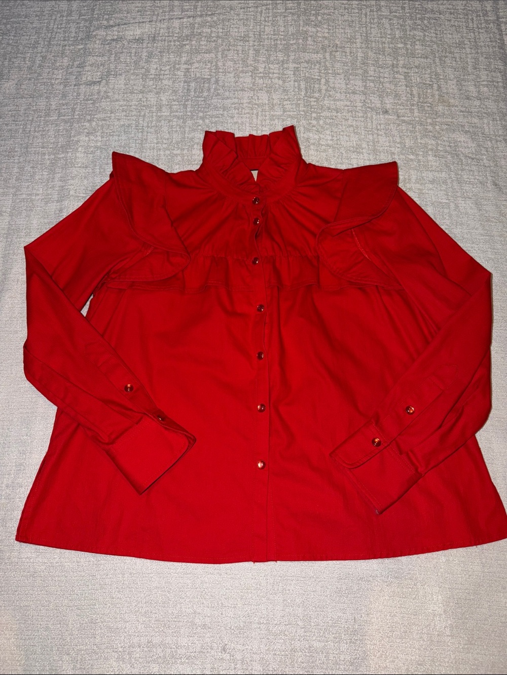 Tuckernuck Winnie Blouse Red XS NWOT